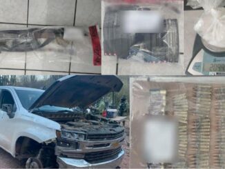 Asegura Operativo Conjunto en Moris una pickup con armas largas, cartuchos y cristal
