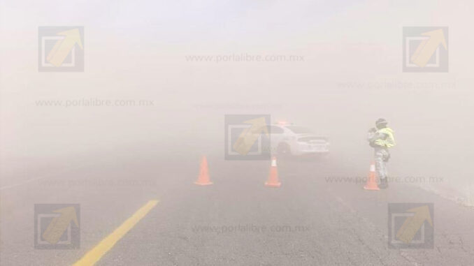 Alerta por tolvaneras en las carreteras Jiménez-Parral y Chihuahua-Parral